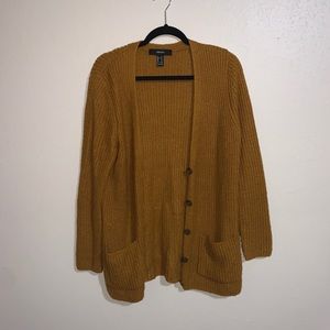 Mustard yellow cardigan